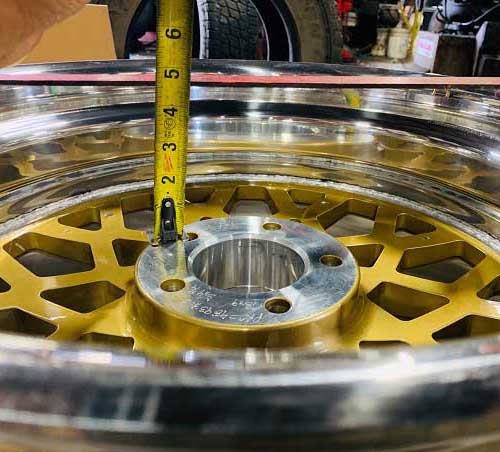 How to measure backspacing on your custom forged aluminum billet wheel